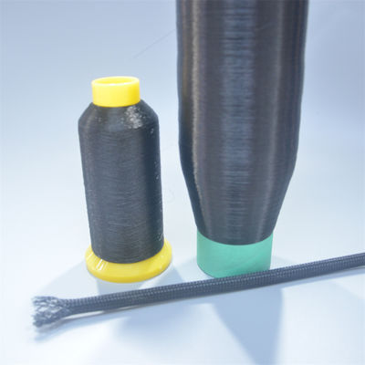 OEM 0.25mm Siyah Polyester Filament Yarn PET örgülü kol