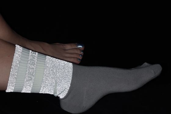 Güvenlik giysi yansıtıcı örgü iplik Polyester yansıtıcı iplik örgü için