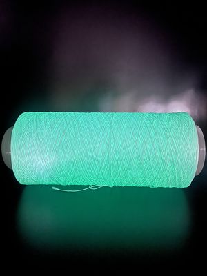 Polyester Floresan örgü iplik Beyaz ayakkabılar Yukarı Parlak