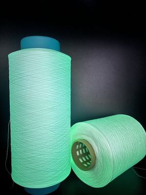Polyester Parlak Diy Parlak İpek FDY Floresan örgü ayakkabıları Üstü