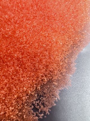 Turuncu Plastik Patlama Medyası 0,5 mm Yuvarlak Polamit Poliş Kumları