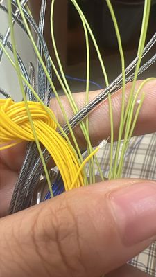 Polyester kaplı iplik PVC Stirling iplik dikiş, balmumu iplik